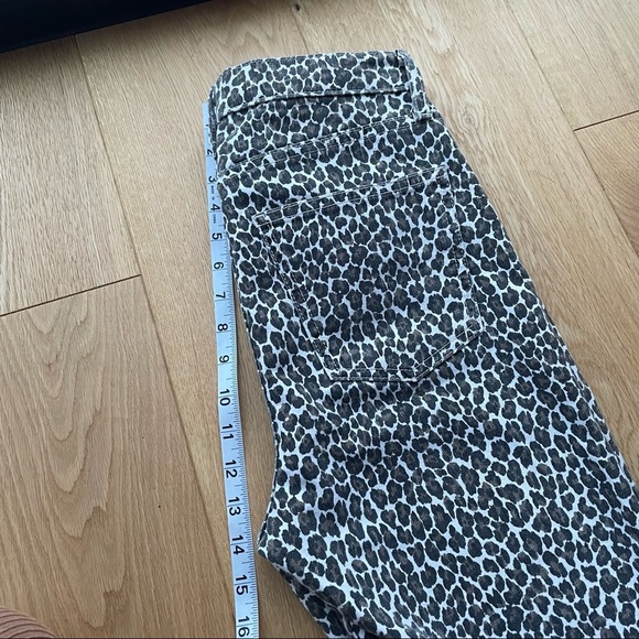 NWT Current/Elliott The Super High Waist Stiletto Jeans Snow Leopard - 27 - Picture 9 of 12